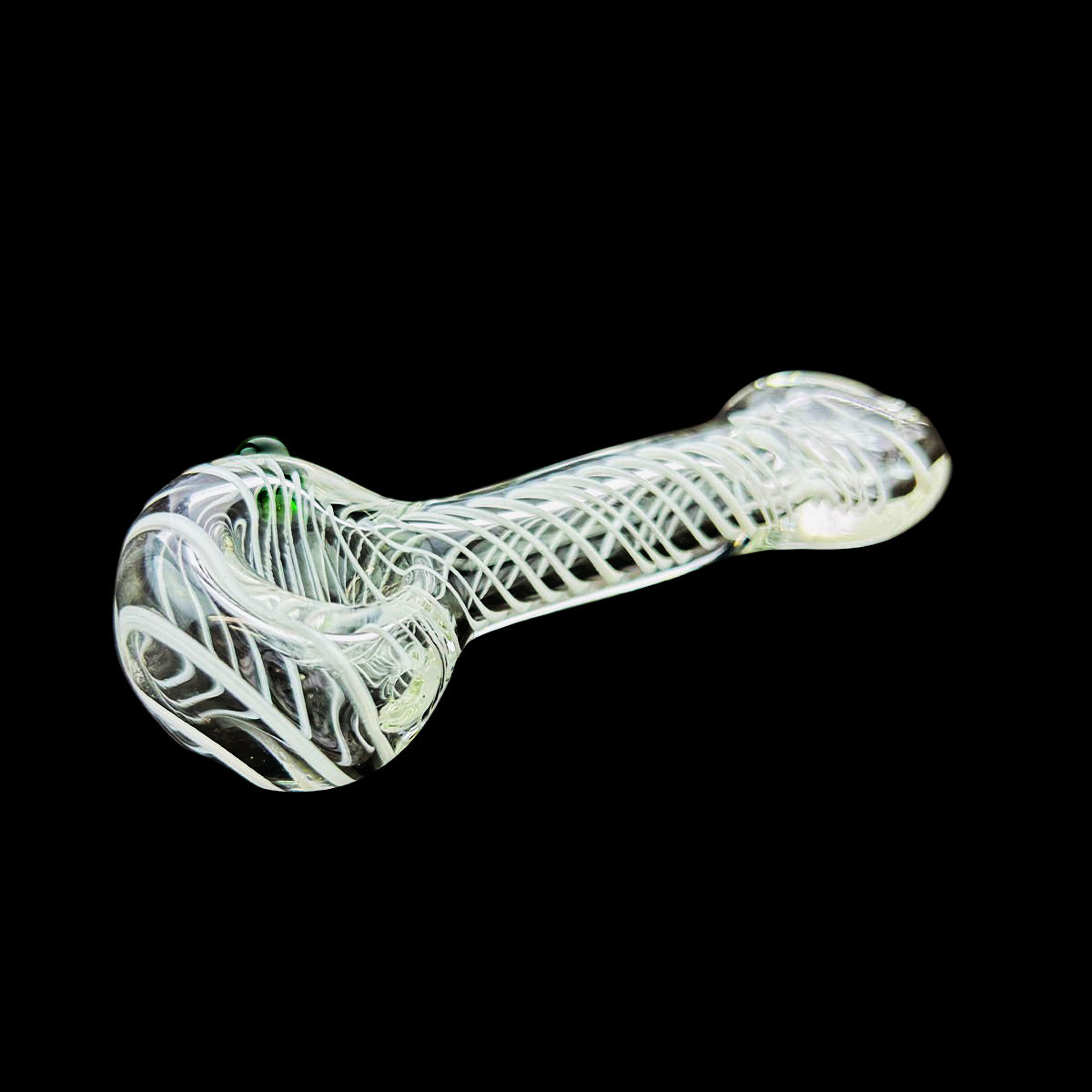 4" Hand Pipe Spoon with Swirling Art