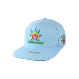 Hollyweed Leaf Embroidered Snapback Hat 100% Cotton