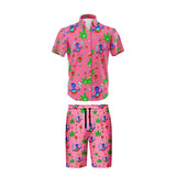 I Am Landing Leaf Pink Shirt and Short Set, Pack of 5 Sizes Sets, 1-M, 1-L, 1-XL, 1-XXL, 1-XXXL