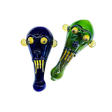 4.5" Devil Hand Pipe with Fume Glass