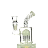 5.5" Water Pipe with Twisted Neck and Percolator and 14mm Male Bowl