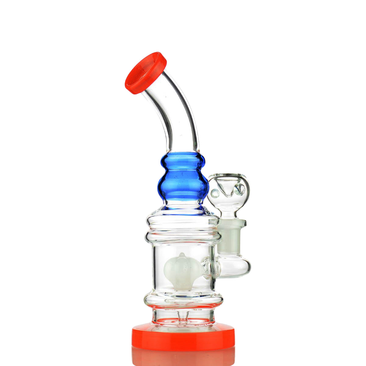 7" Bong with Dome Shower and 14mm Male Bowl