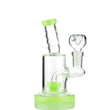 5" Mini Slime Color Water Pipe wth Round Shower and 14mm Male Bowl