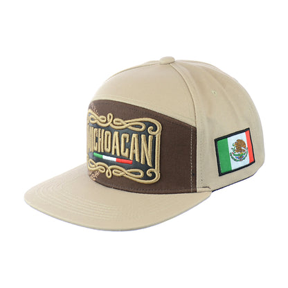 MICHOACAN Embroidered Snapback Hat 100% Cotton