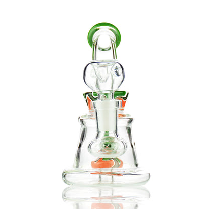 5" Mini Bong with Reversal Glass Shower and 14mm Male Bowl