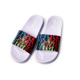 Tie Dye multi Print Slide Sandals - Pack of 4 Sizes - 7, 9, 11, 12
