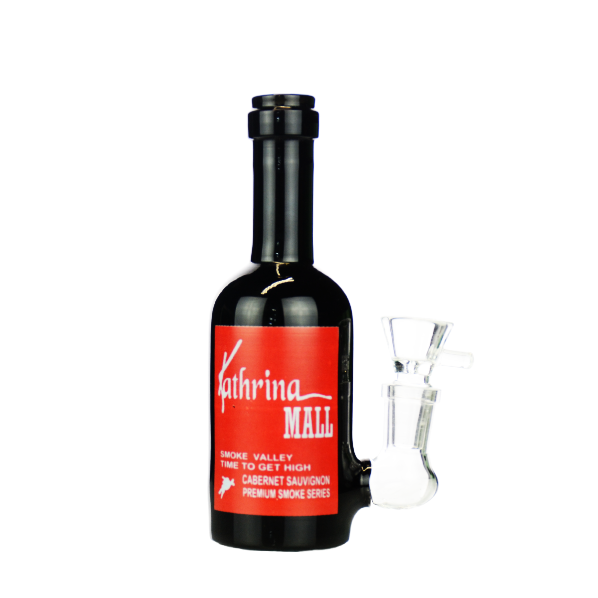 6" Mini Wine Bottle Kathrina with 14mm Male Bowl