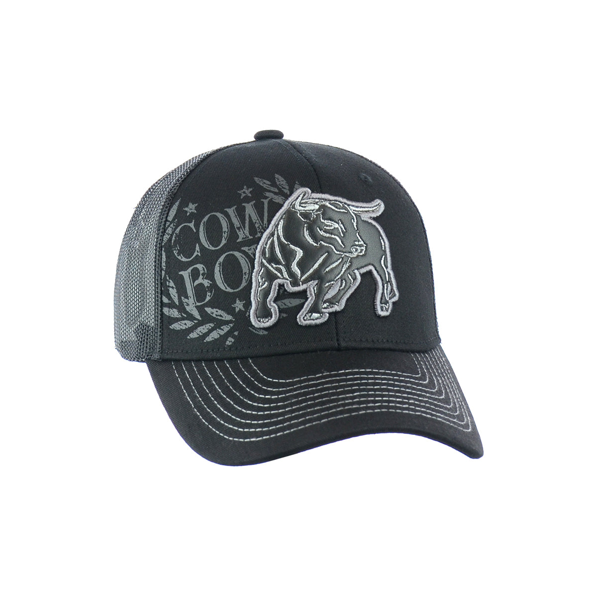Bull Hat Embroidered Snapback