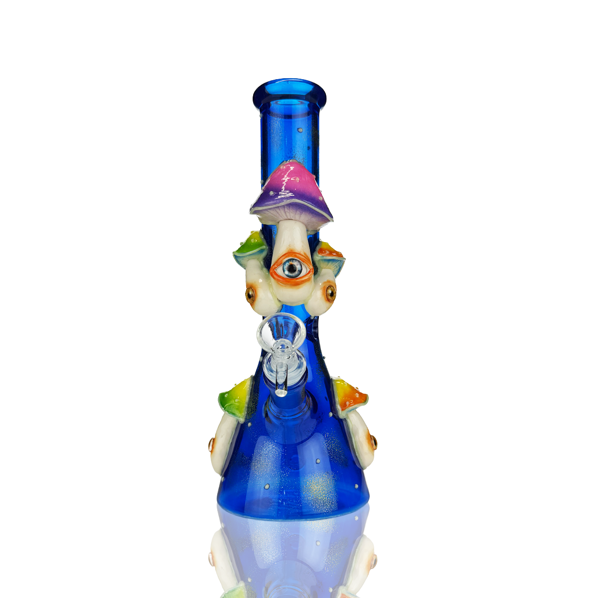 10" 3D Water Pipe Beaker with 14mm Male Bowl