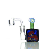 5" Water Pipe Rig with Double Mouth and 14mm Male Banger