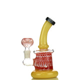 7" Hollow Base Fancy Bong with Shower and 14mm Male Bowl