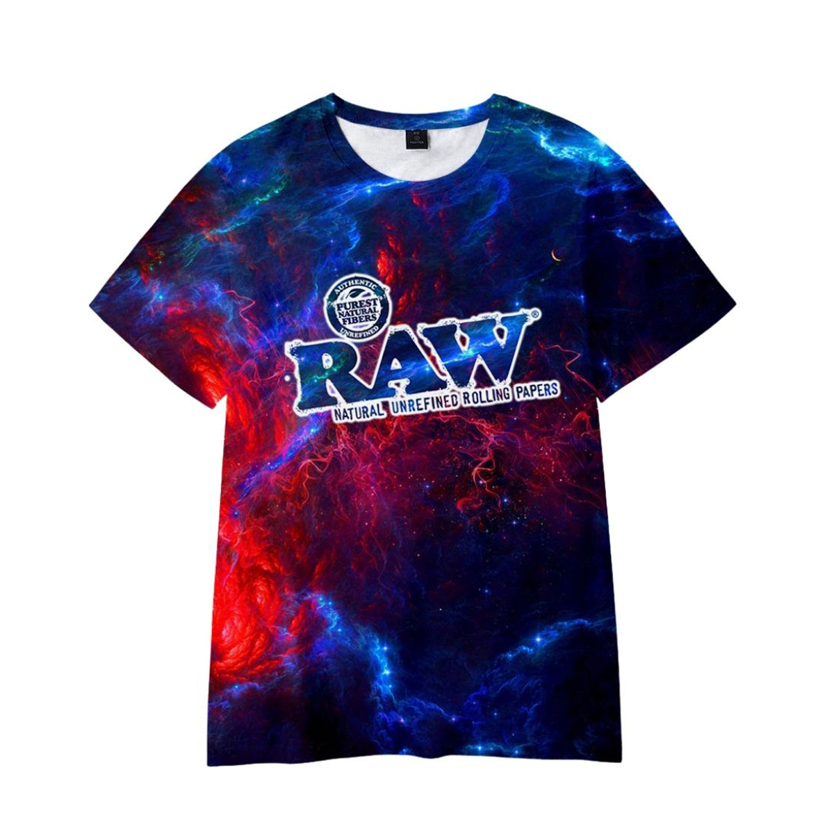 Galaxy Design Raw Polyester Short Sleeve T-Shirt - Pack of 6 Units  1S,1M, 1L, 1XL, 2XL, 3XL