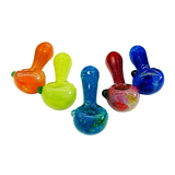3.5" Hand Pipe Glass Color Frit Art