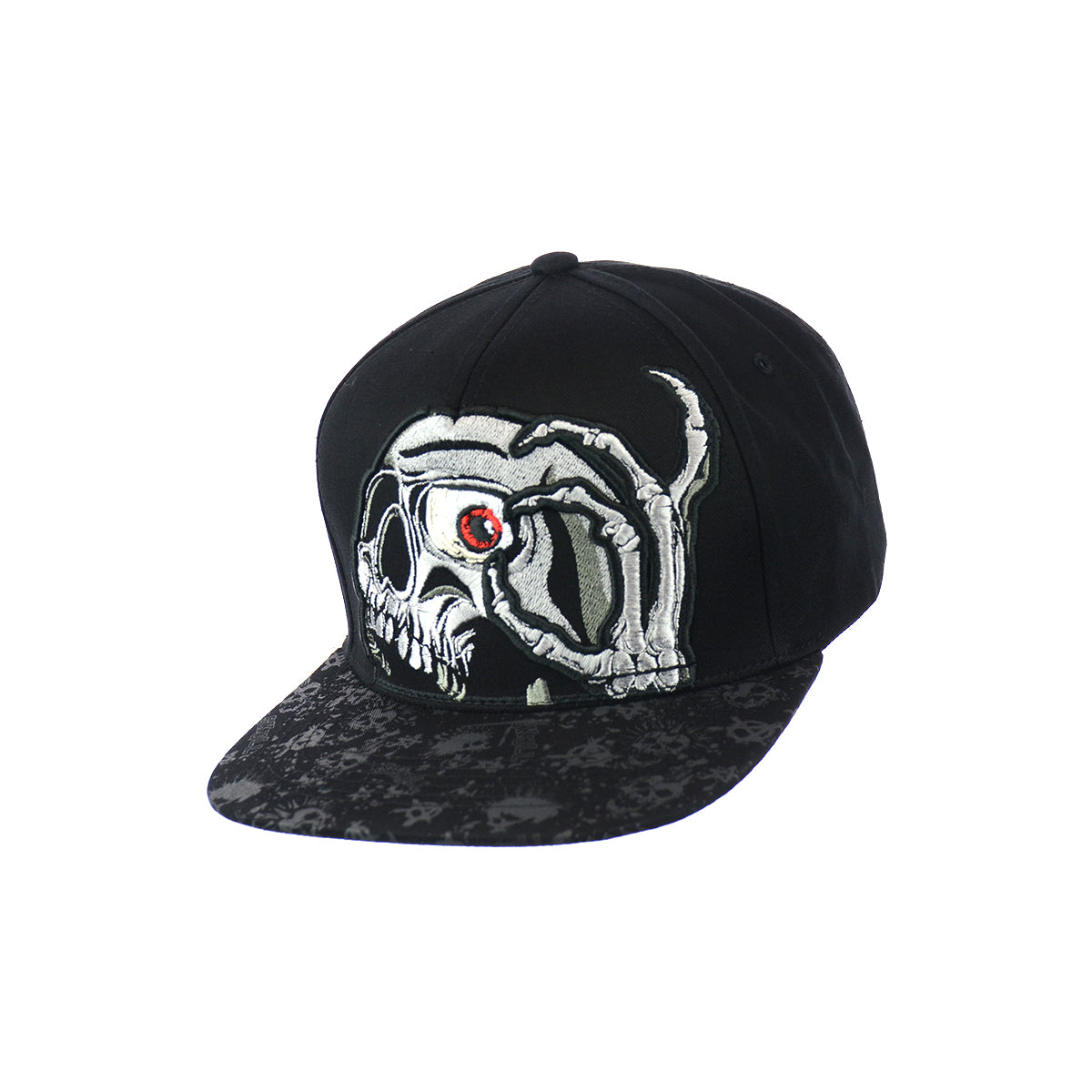 Top Level Eye Opening Skull Hat Printed and Embroidered Snapback Premium Quality