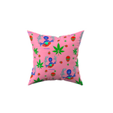 I am Landing Alternative Polyester Pink Pillow, Couch Cushion, Sham Stuffer (Size:18x18)