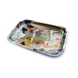 Medium Metal Rolling Tray Shark Party Size - 7.5*11.5