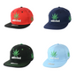 Addicted Leaf Embroidered Snapback Hat 100% Cotton