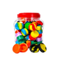 5ml Silicone Jar | Airtight & Non-Stick | 100 Pack | Assorted Colors
