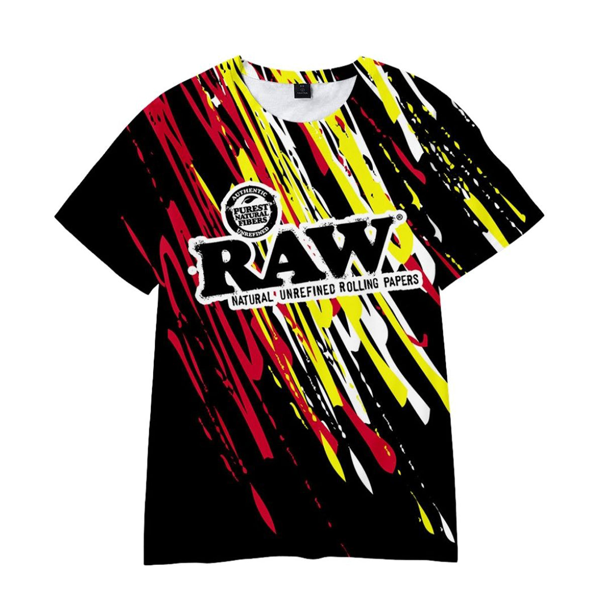 Rush Design Raw Polyester Short Sleeve T-Shirt - Pack of 6 Units  1S,1M, 1L, 1XL, 2XL, 3XL