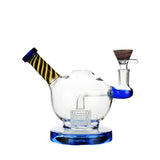 6.5" Water Pipe Sphere Glass Bong with 14mm Male Bowl