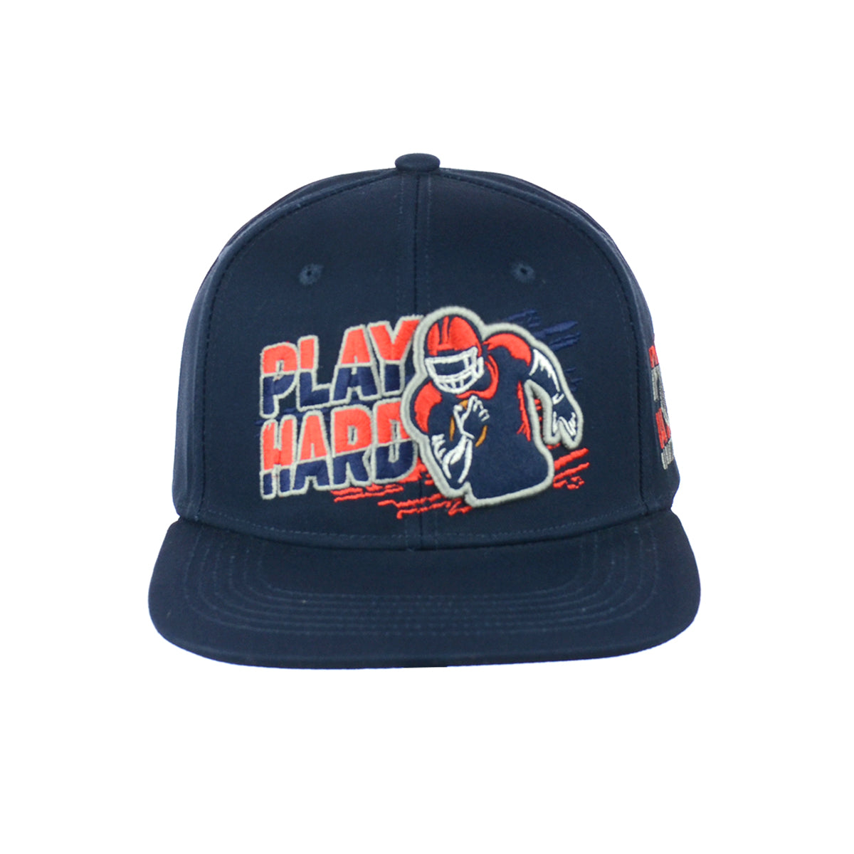 Football Play Hard Embroidered Snapback Hat