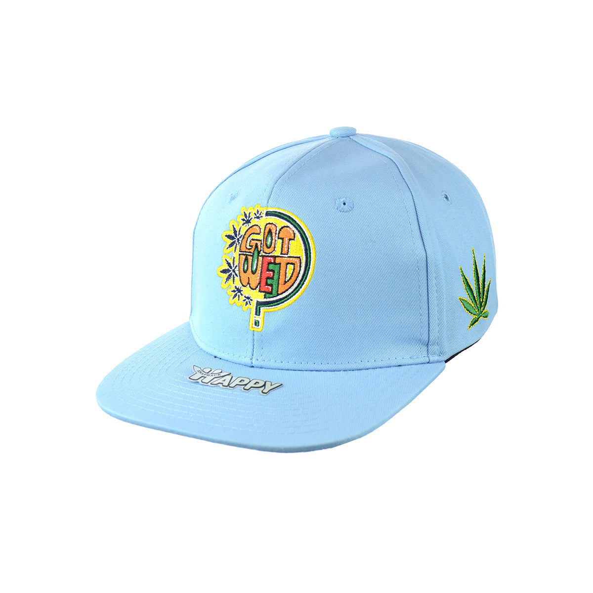 Got Weed? Hat Embroidered Snapback - 100% Cotton