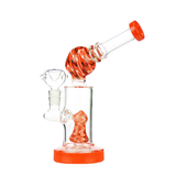 7" Reversal Sticker Art Water Pipe with Shower and 14 Male Bowl
