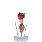 8" Strawberry Water Pipe With Strawberry Shower Head and 14mm Male Bowl