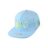 420 Leaf Embroidered Snapback Hat 100% Cotton