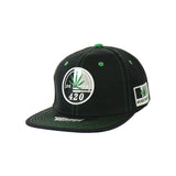 420 Dope Vegetarian Leaf Embroidered Snapback Hat