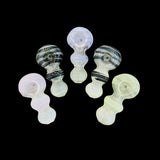 3.5" Hand Pipe Spoon Glow In The Dark with Twisting Art