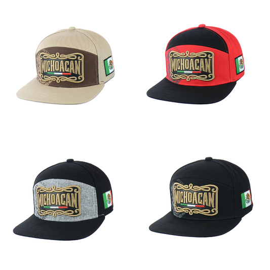 MICHOACAN Embroidered Snapback Hat 100% Cotton