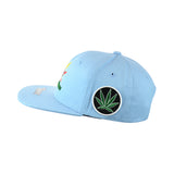 Good Vibes Hat Embroidered Snapback - 100% Cotton