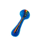 3.5" Hand Pipe Spoom with Color Frit Rasta Line