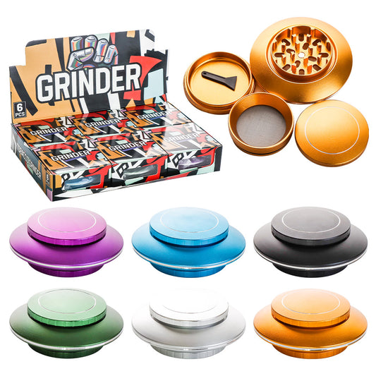 UFO Grinder Aluminum 6 Pcs Display