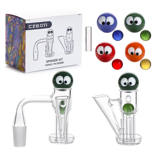 Quartz Terp Slurp Banger Spinner Set 90°