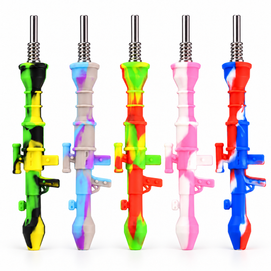 5-Inch Shotgun Silicone Nectar Collector with Titanium Nail