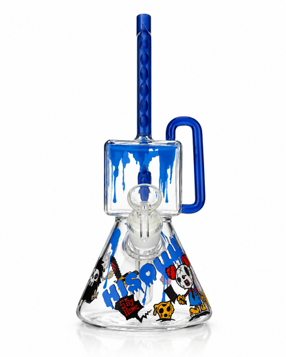 12-Inch Chainsaw Beaker Water Pipe with 14mm Male Bowl