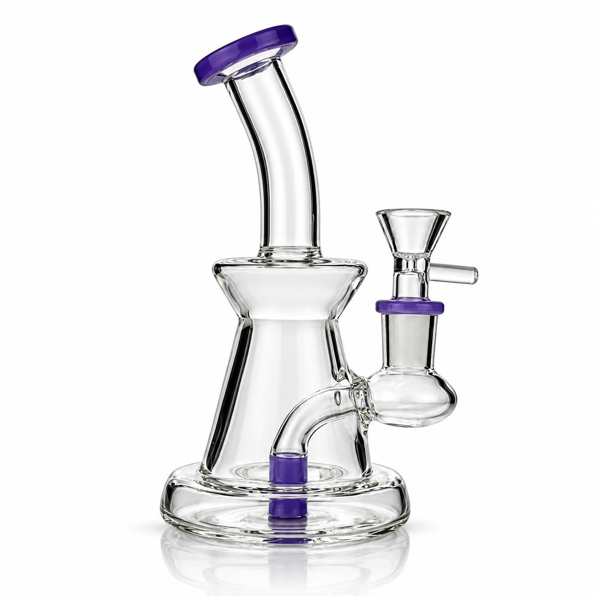 6.5-Inch Slime Color Water Pipe with Shower & 14mm Male Bowl