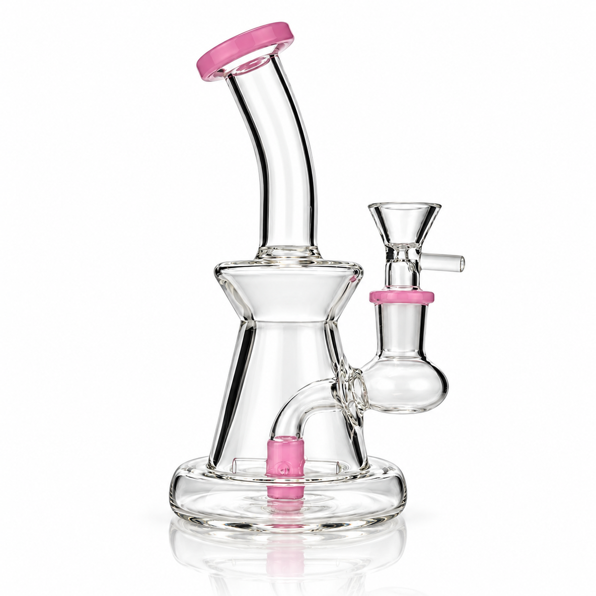 6.5-Inch Slime Color Water Pipe with Shower & 14mm Male Bowl