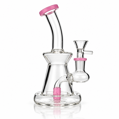 6.5-Inch Slime Color Water Pipe with Shower & 14mm Male Bowl