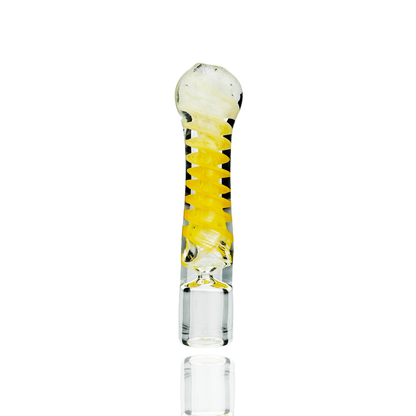 4" Chillum One Hitter Swirl Design Color Frit Glass