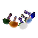 4.5" Hand Pipe Spoon Gold Fume Double Glass