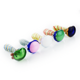 4.5" Hand Pipe Spoon Swirling Art Double Glass