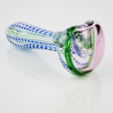 4.5" Hand Pipe Spoon Double Glass Twisting Art