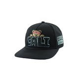 Cali Bear Embroidered Snapback - Only Black Available