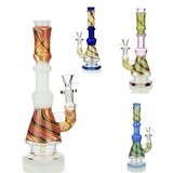 11" Twisting Inside Conical Base Water Pipe with 14mm Male Bowl