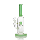 11" Happy Fumes Glass with Bottle Design Shower and 14mm Male Bowl