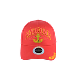 Marine Embroidered Hat Velcro Back