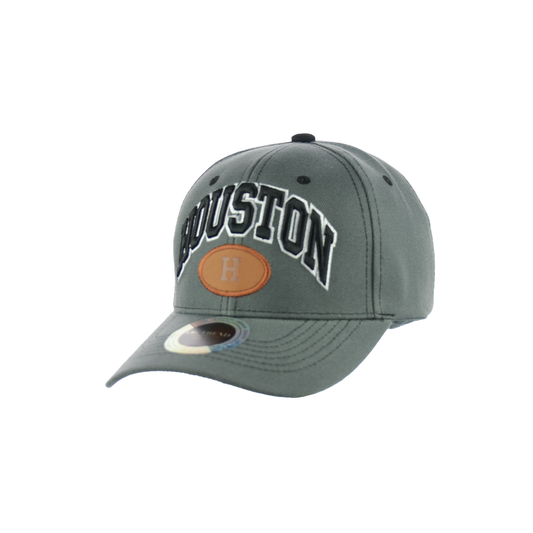 Houston Baseball Embroidered Hat Velcro Back